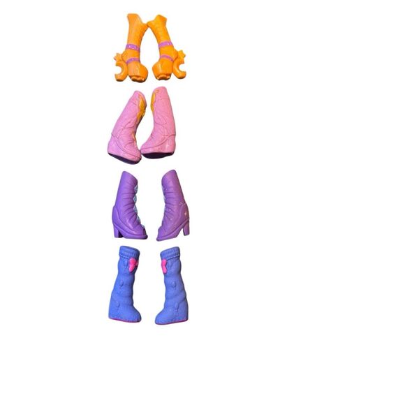 My Little Pony MLP Equestria Girls Doll Shoes Boots Lot of 4 Pairs - Picture 5 of 8